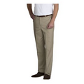 Men's Plain Front Relaxed Fit Twill Pants